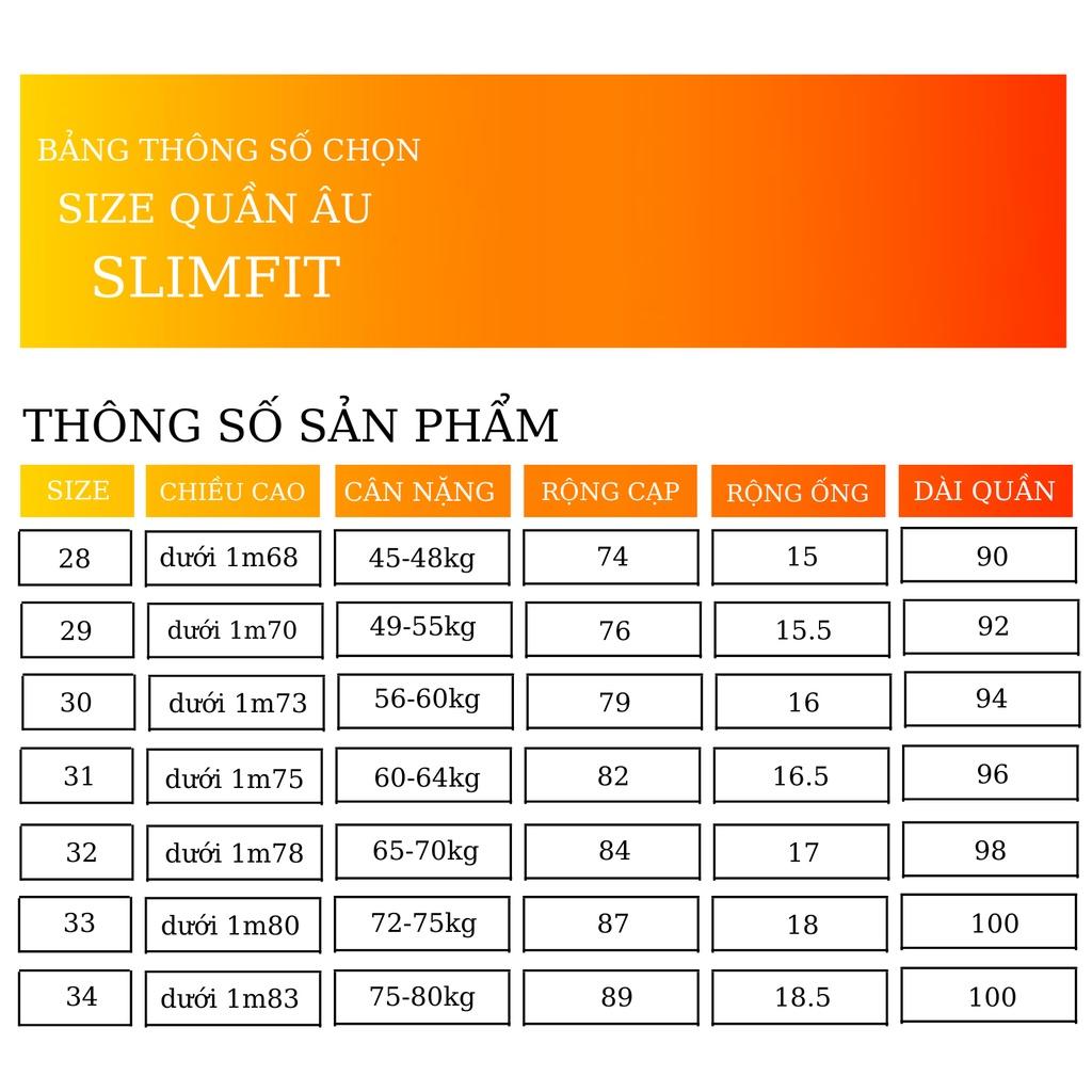 Quần âu nam Mantoni ống côn ,thêu họa tiết ,chất vải co giãn cao cấp ,quần tây nam không nhăn không xù 3 màu(QATO