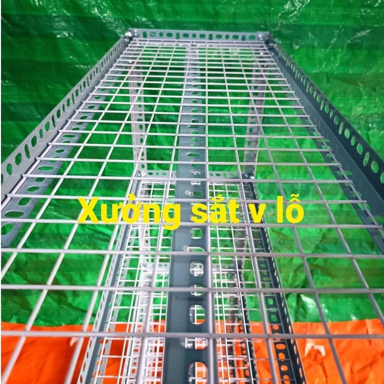 Kệ Sắt v Lỗ 4-5 TẦNG KỆ VỈ LƯỚI SẮT Ô VUÔNG ,DÀI CAO NHIỀU KÍCH THƯỚC LỰA CHỌN