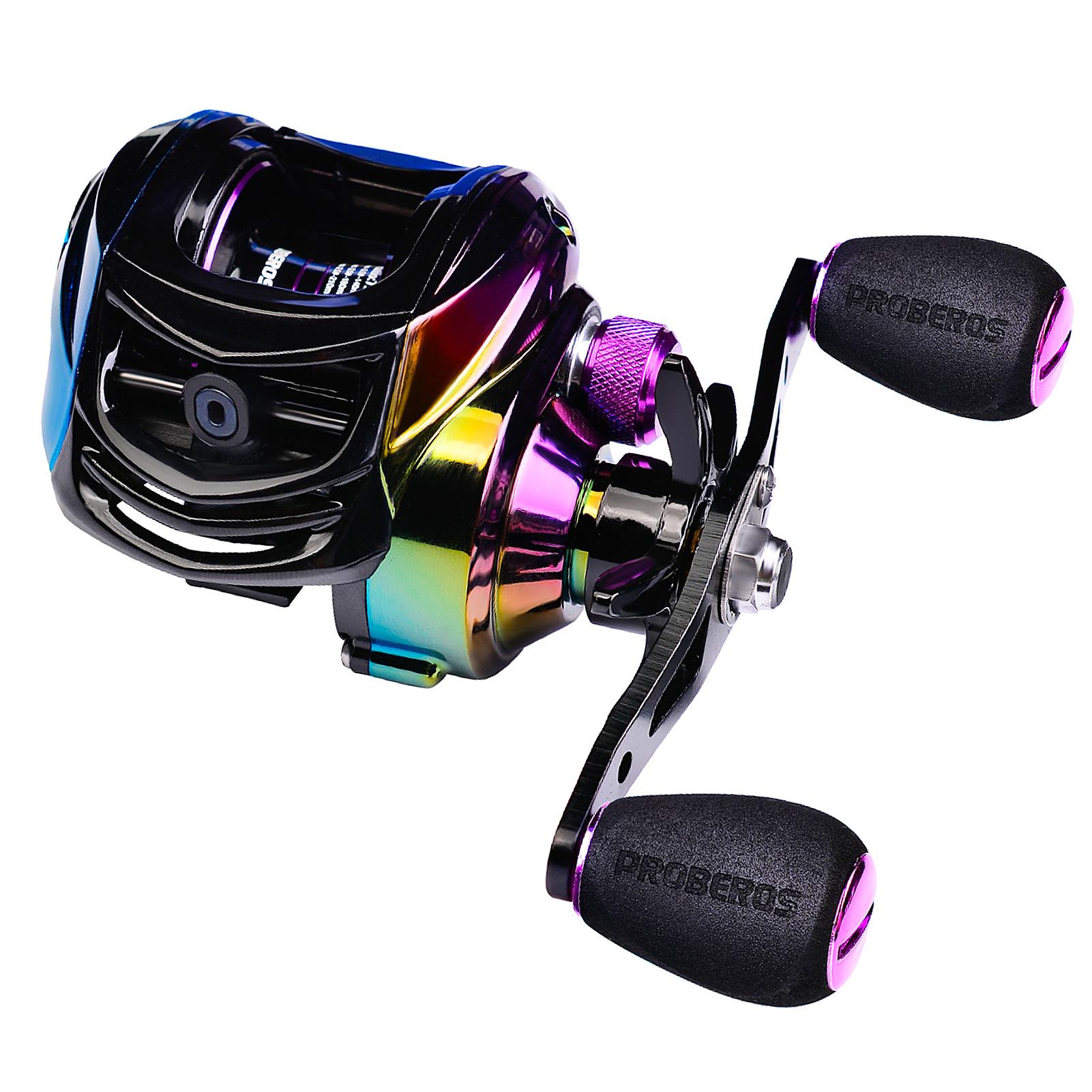 Trục xoay cần câu cá Proberos DW130 9+1 BB Vòng bi Baitcast Reel Tốc độ cao 7.2: 1