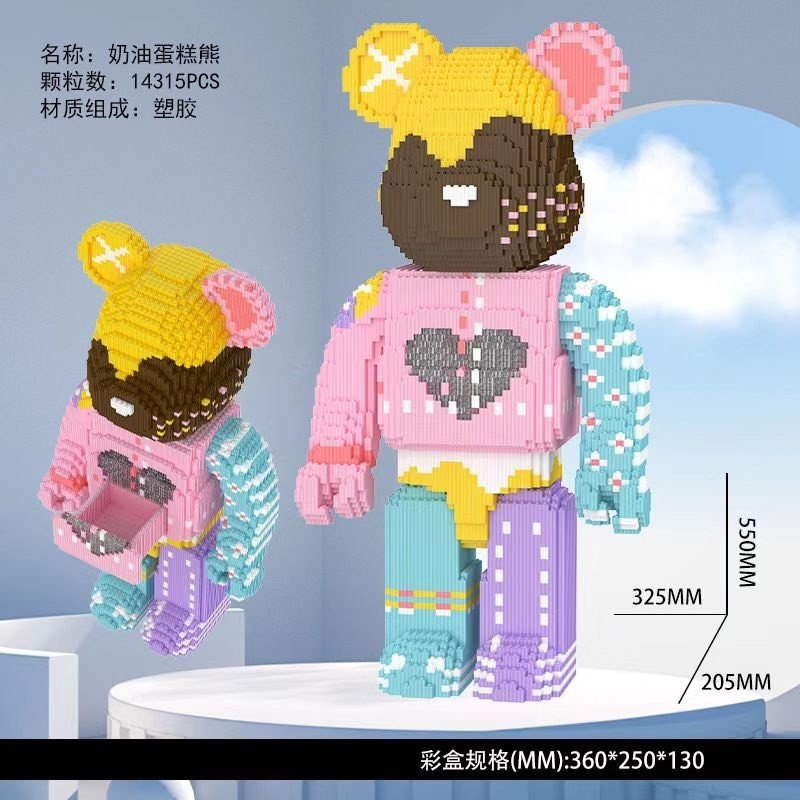 Đồ chơi lắp ráp gấu Bearbrick 55cm