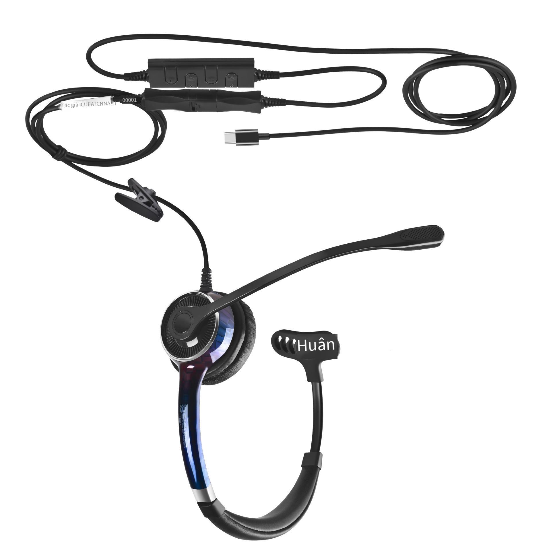 Đầu dịch vụ khách hàng giá thấp nhất đeo tai nghe giao thông khử tiếng ồn Tai nghe khử tiếng ồn chủ động USB máy tính tai nghe điện thoại di động tai nghe trung tâm cuộc gọi