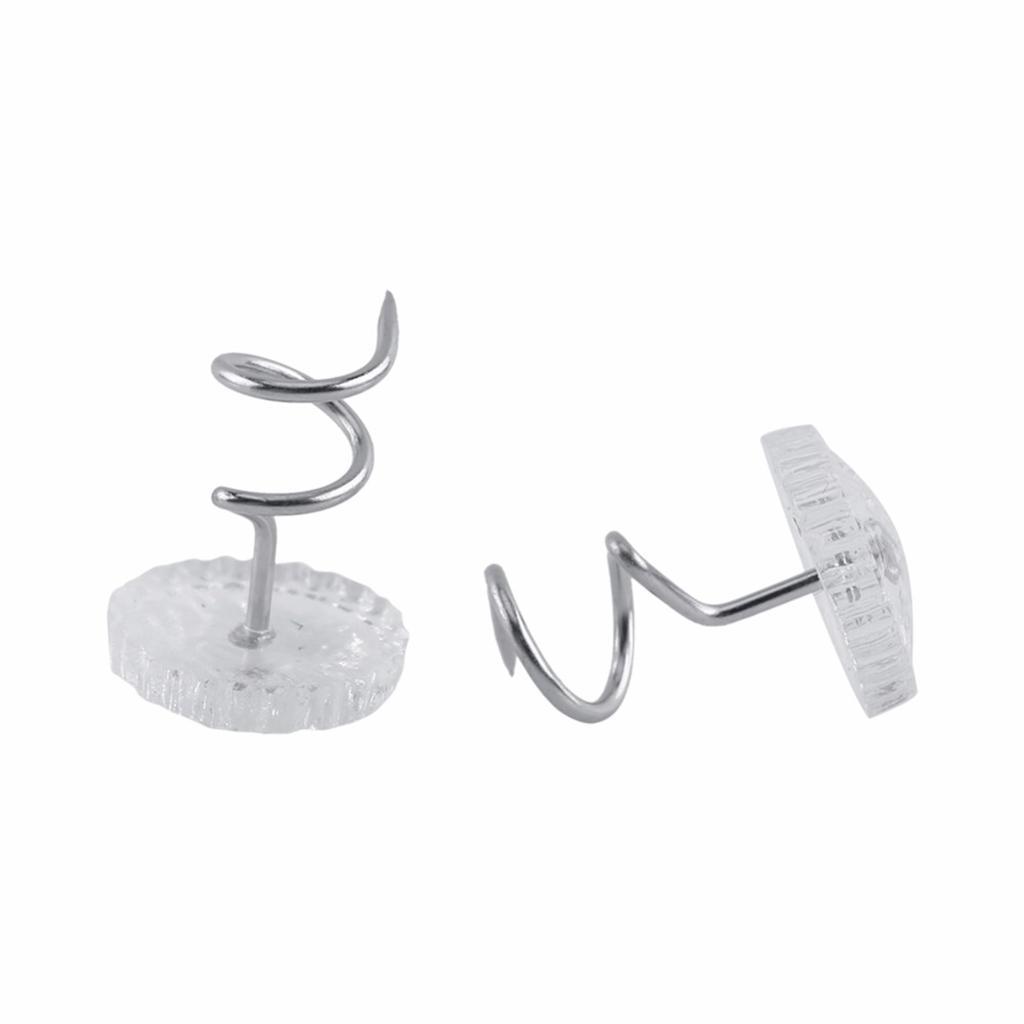 100 Pieces Clear Heads Upholstery Twist Pins Headliner Repair Screws Craft
