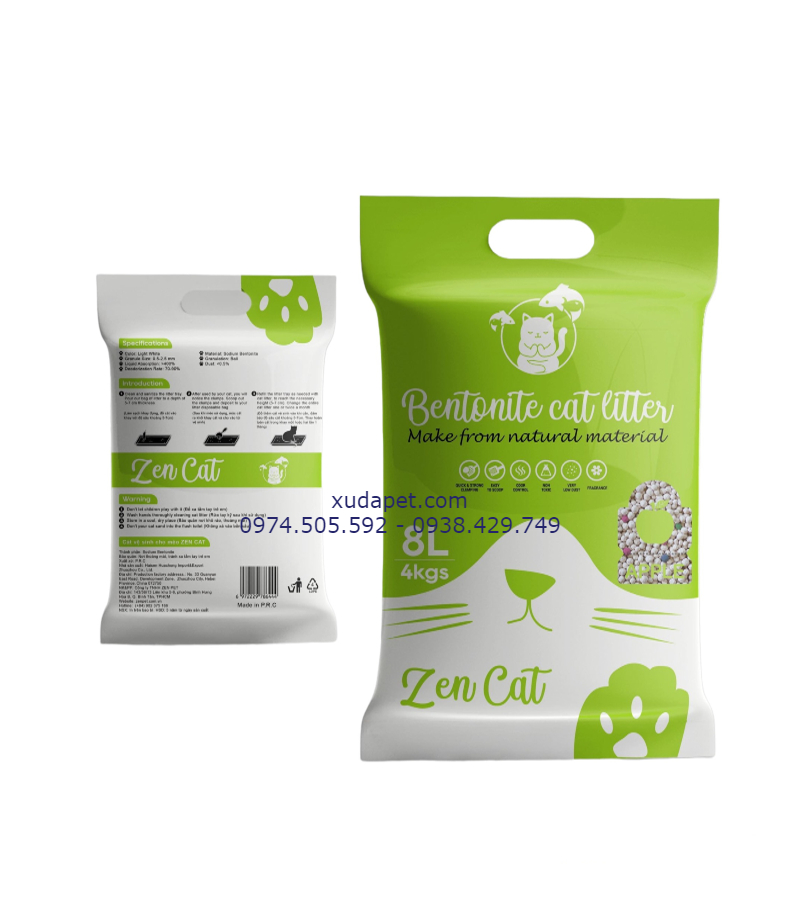 CÁT VỆ SINH CHO MÈO ZEN CAT 8L - SP005987