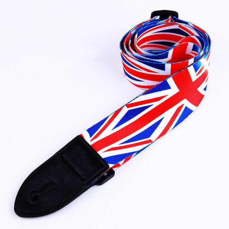 Nylon Guitar Strap for Acoustic Electric Guitar and Bass Multi-Color Guitar Belt Adjustable Colorful Printing Nylon Straps
