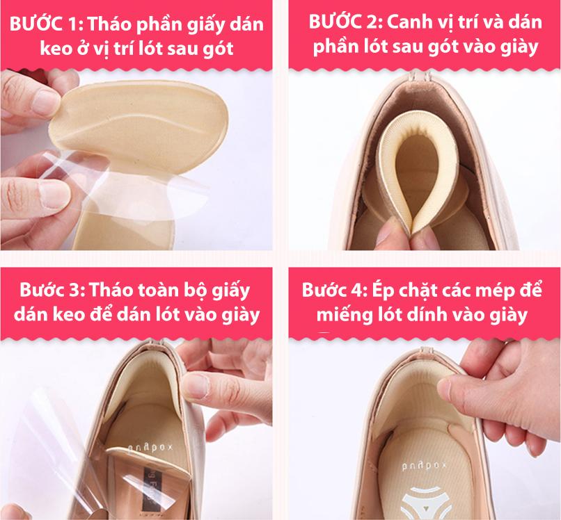 Lót giày cao gót chống rộng, chống trầy gót cực êm chân cao cấp- buybox - BBPK09