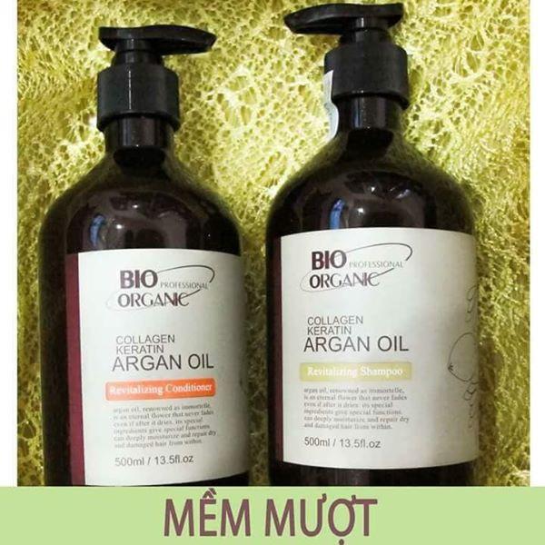 CẶP DẦU GỘI XẢ BIO ORGANIC COLLAGEN KERATIN ARGAN OIL PHỤC HỒI HƯ TỔN, NGĂN NGỪA RỤNG TÓC