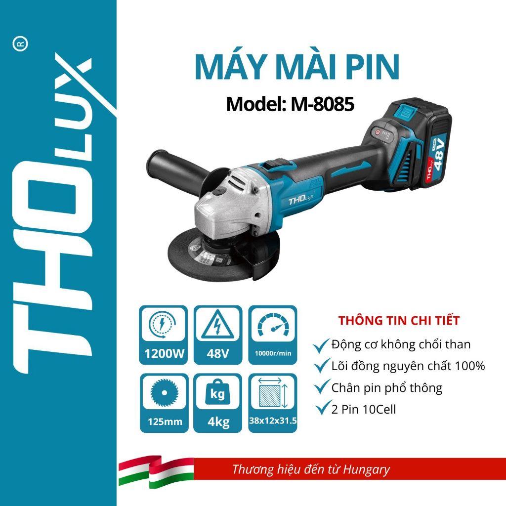 Máy mài góc dùng pin Tholux M-8085 1200W 125MM (kèm pin và sạc) - Hàng chính hãng