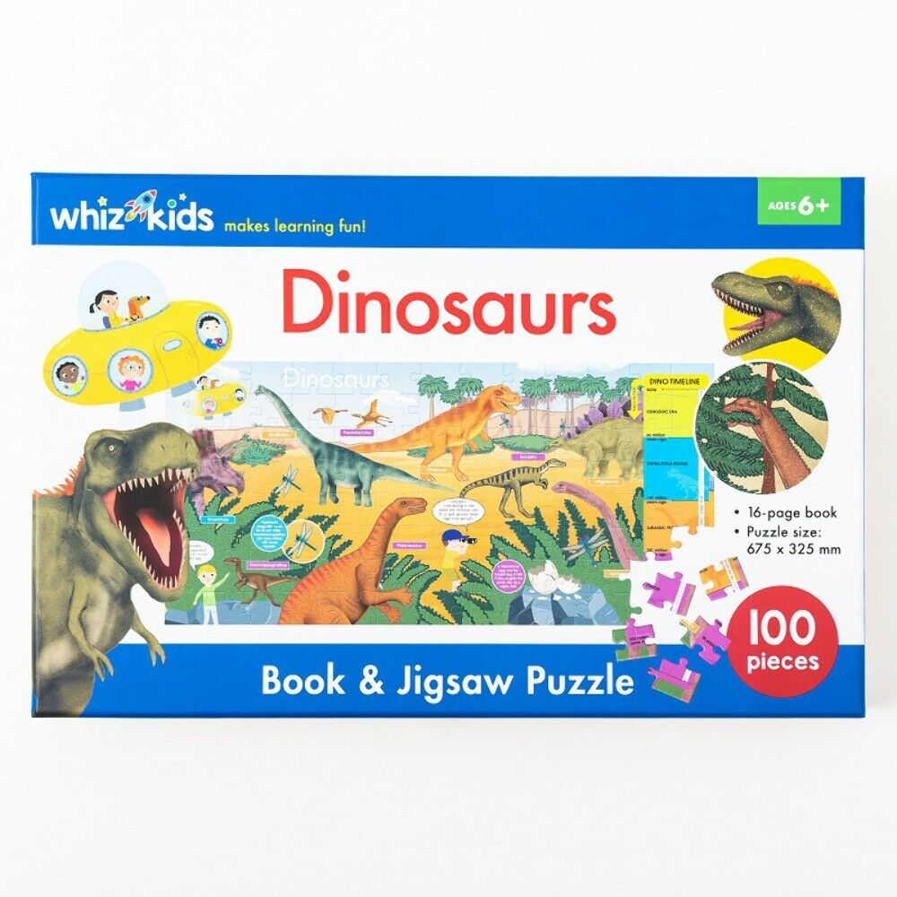 Whiz Kids Dinosaurs - Book And Jigsaw Puzzle