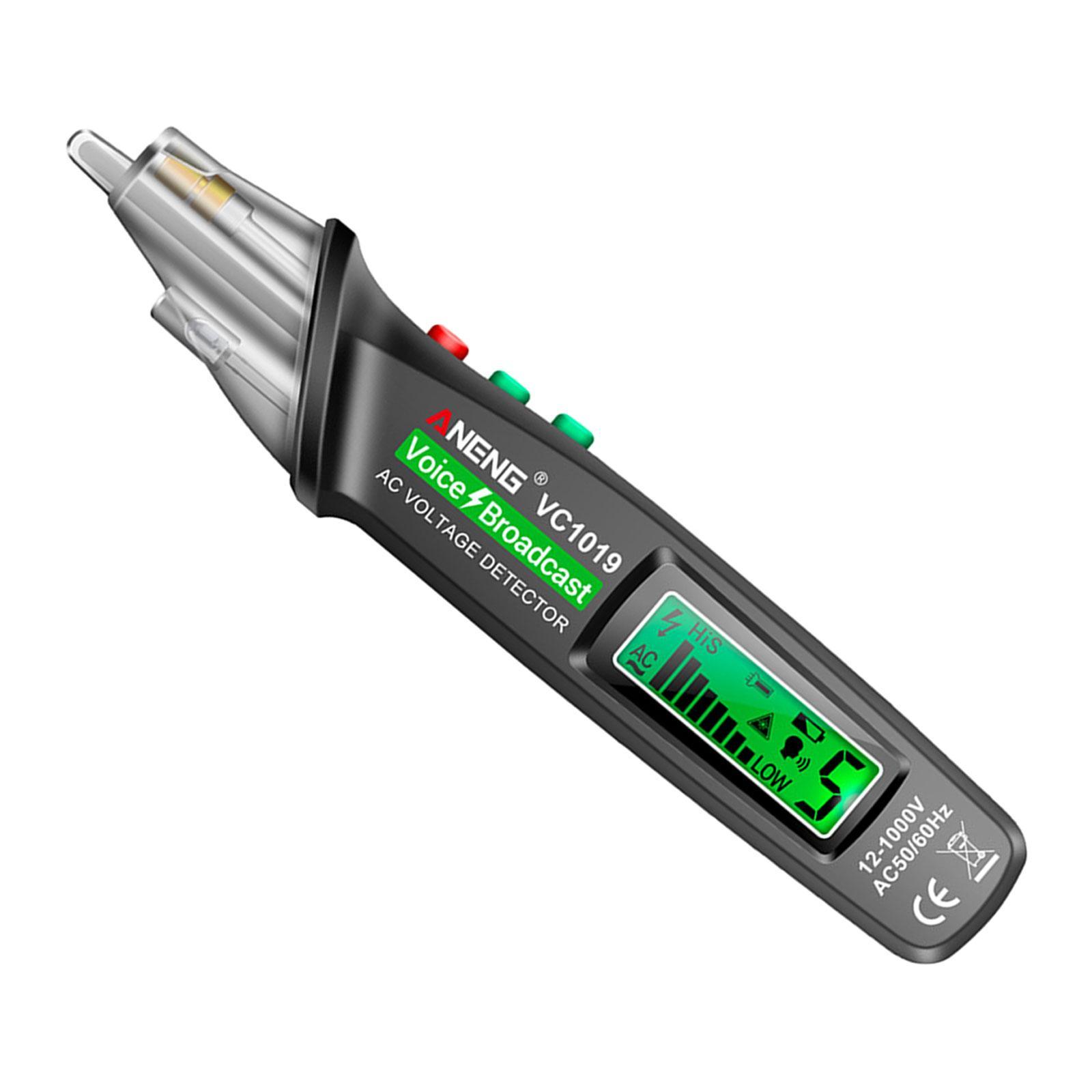 Portable Voltage Tester Non Contact Electric Tester Pen Self Test Function Industry Probe Pen for Power Cable Testing Electrician Wire Test