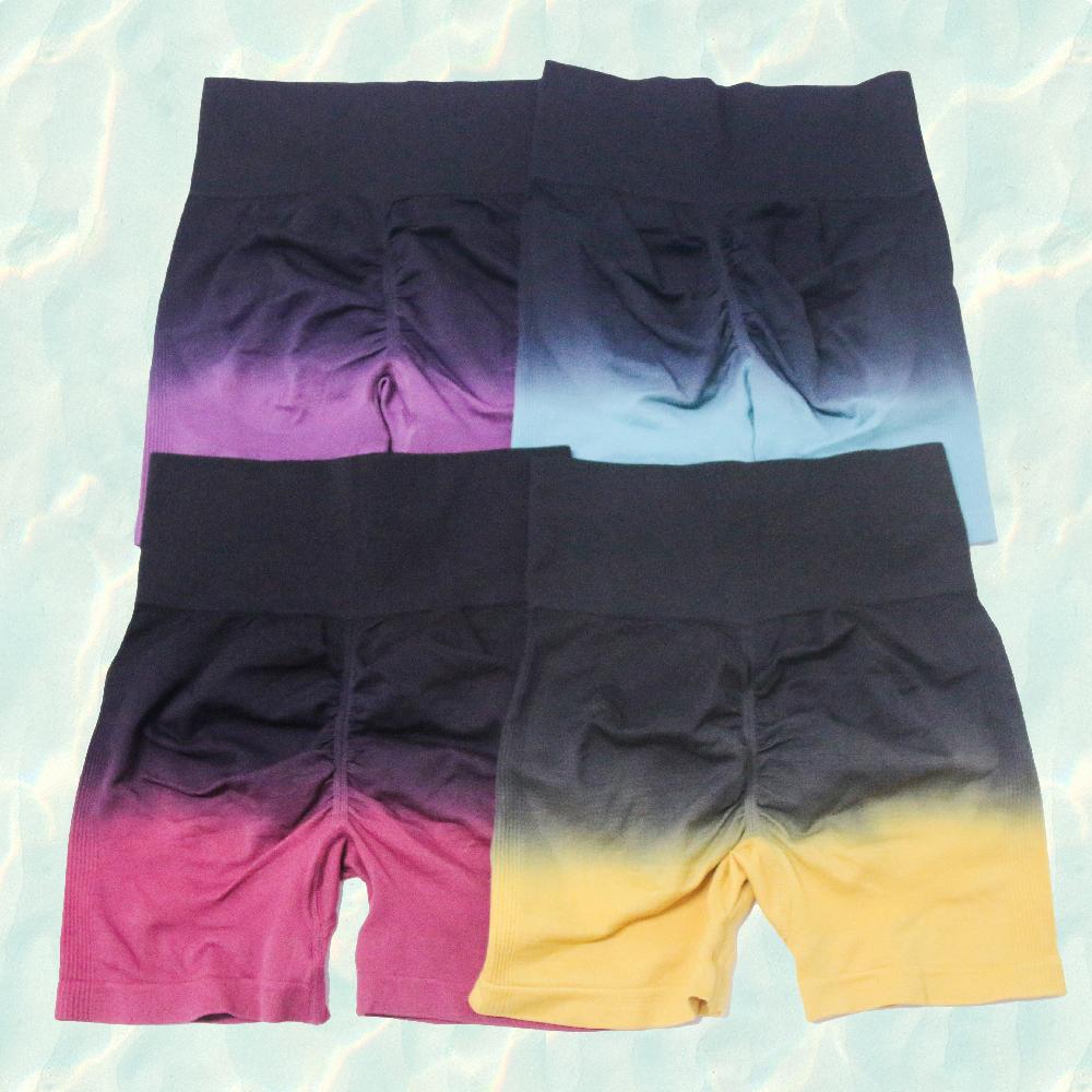 SHEAMLESS GRACKIENIE SHNED SHORTS Nữ tập thể dục SHORTS TUYỆT VỜI TUYỆT VỜI TUYỆT VỜI TUYỆT VỜI TUYỆT VỜI Color: Black blue Size: S/M