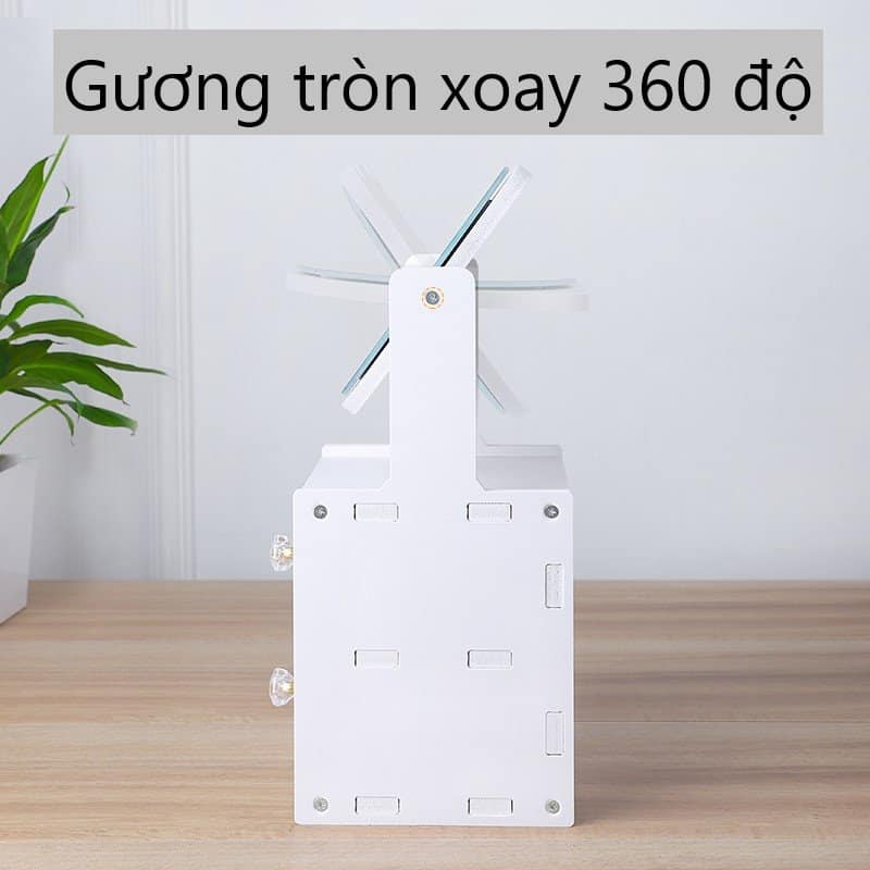 KỆ TAI MÈO GƯƠNG TRÒN 2 TẦNG