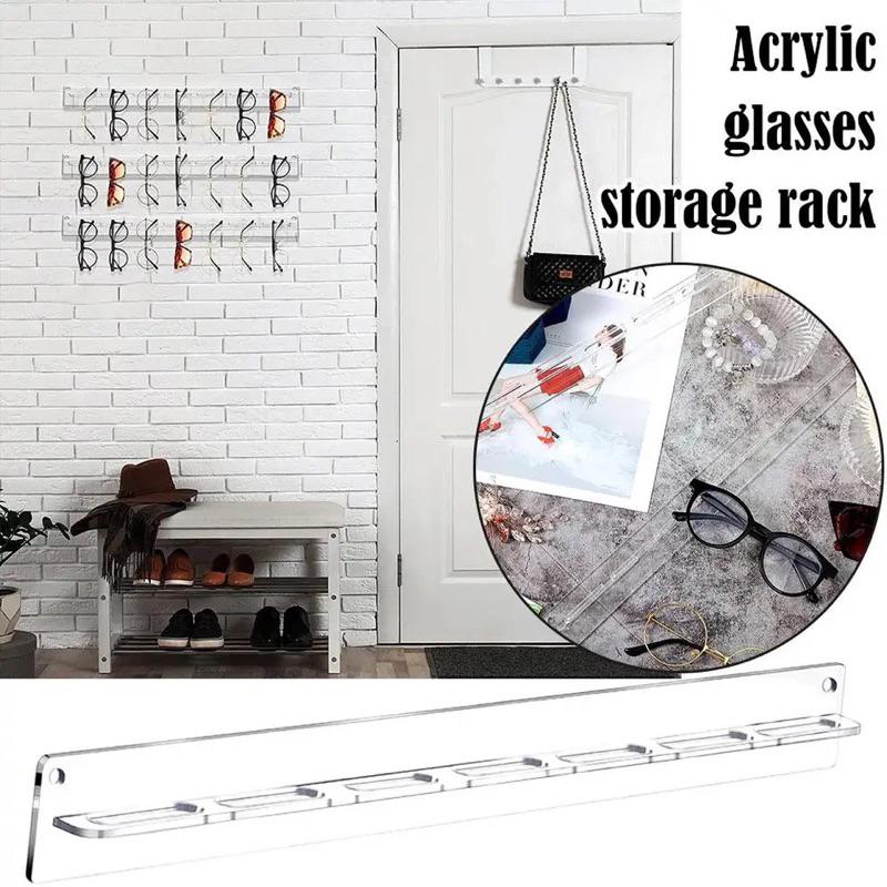 Kệ mica Treo Tường trưng bày Kính Mát, Acrylic treo mắt kính, Giá Đỡ Treo Kính, Giá Kệ Trang Sức - 2 tầng