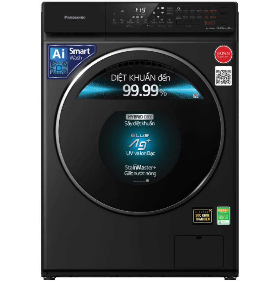 Máy giặt sấy Panasonic Inverter 9.5 kg kg NA-S956FR1BV - Hàng chính hãng