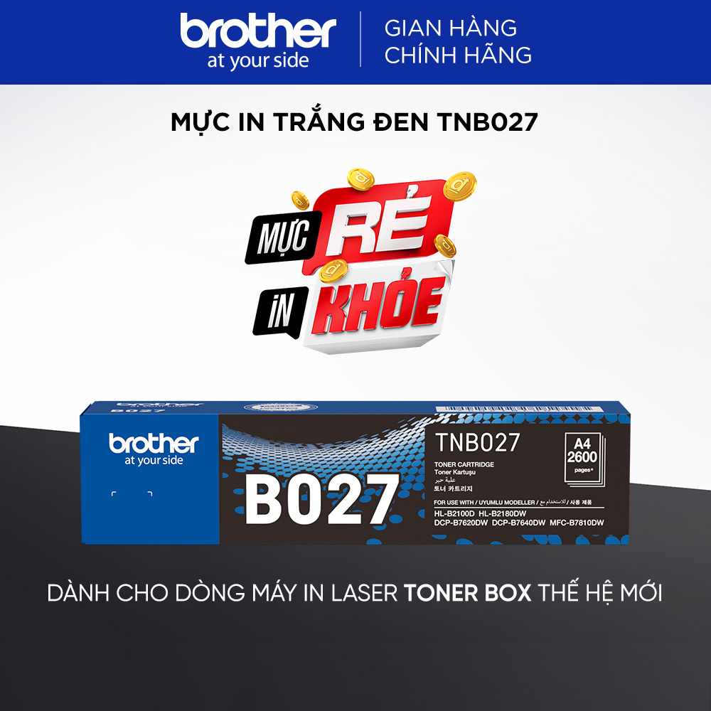 Mực in trắng đen TNB027 - Hàng chính hãng