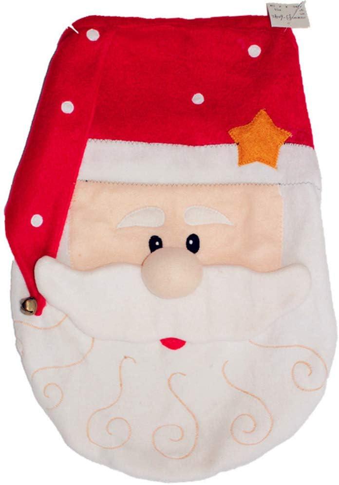 Giáng Sinh Ông Già Noel In Hình Ghế Ngồi Vệ Sinh Thảm Cho Phòng Tắm Đồ Trang Trí Nhà Cửa Vật Dụng
