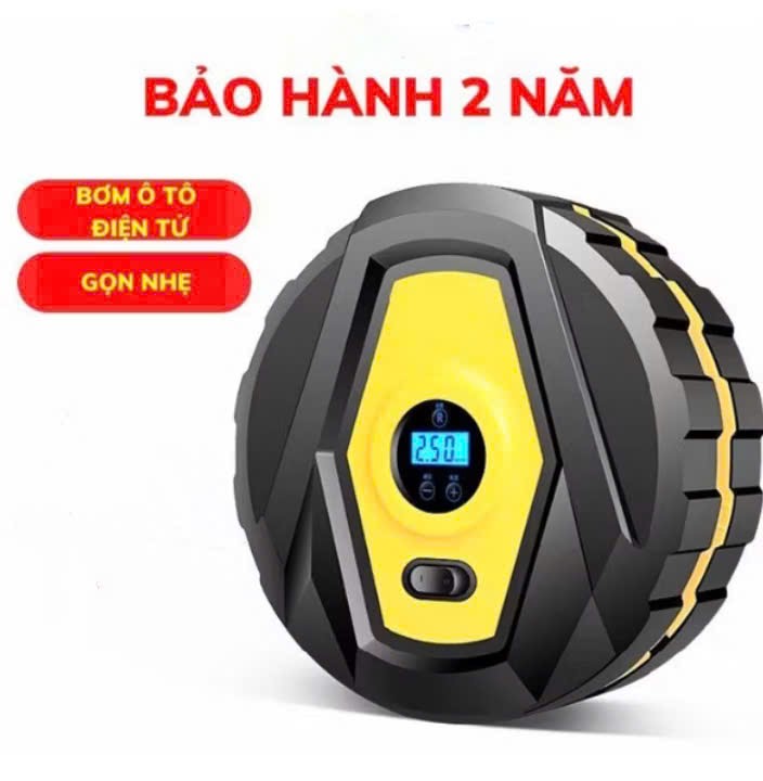 Bơm hơi bơm lốp xe máy ôtô xe đạp màn hình LED
