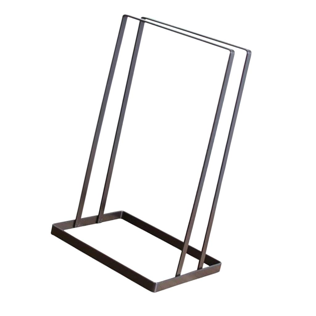 Iron Laundry Hanger Storage Rack Clip Organizer Stand Bathroom Towel Shelf