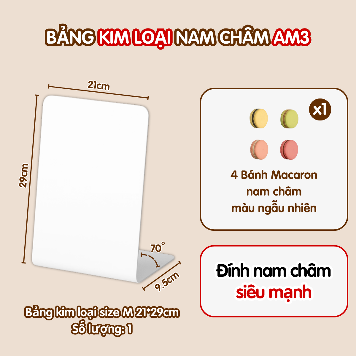 Bảng Từ Tính Kim Loại Dola Home – Nhỏ Gọn, Ghi Chú Viết Xoá Dễ, Decor Góc Làm Việc Aesthetic
