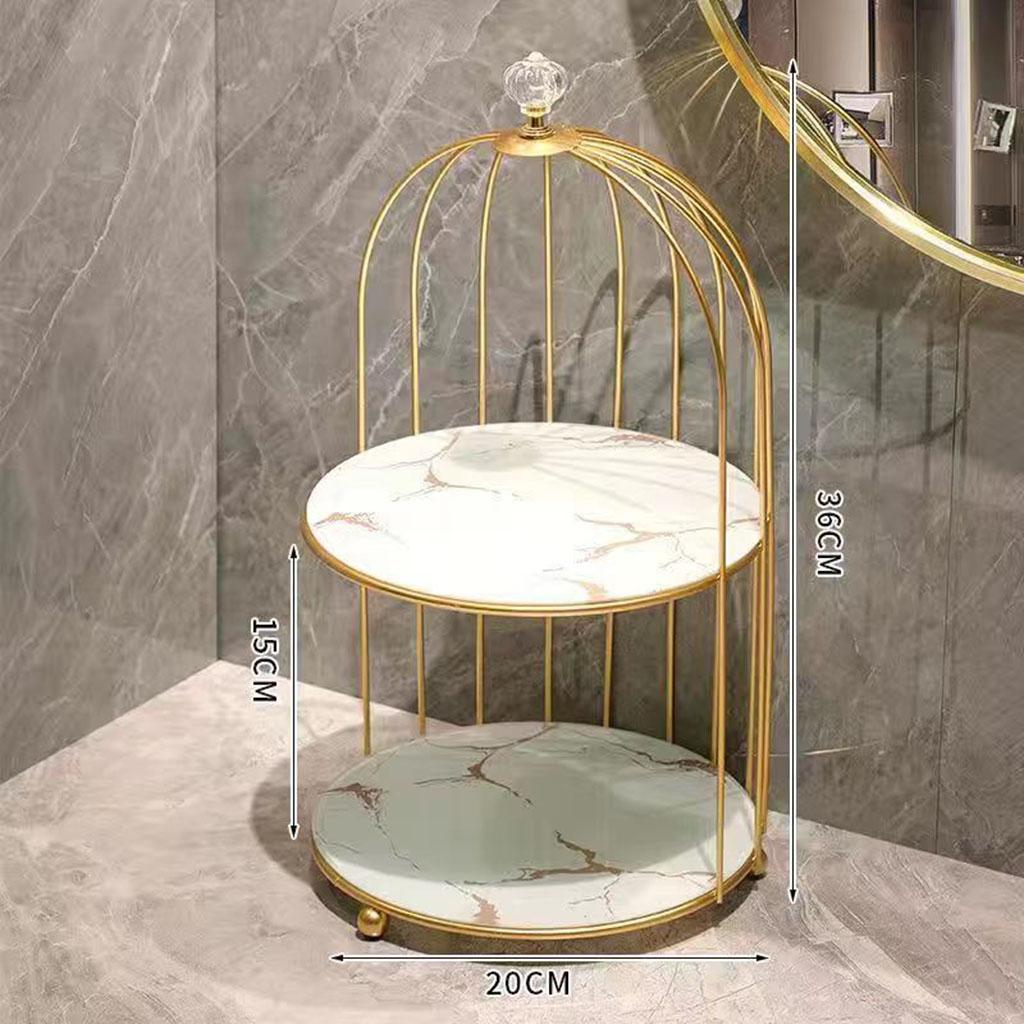 2x Perfume Rack Organizer Cake Cupcakes Serving Makeup Shelf