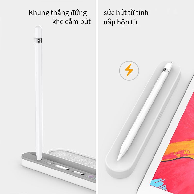 Vận Chuyển Nhanh Chóng Thích Hợp Cho Apple Pencil Hộp Bút Hút Từ Tính Apple Thế Hệ 1 Bút Điện Dung Thế Hệ 2 Hộp Lưu Trữ Khe Cắm Bút