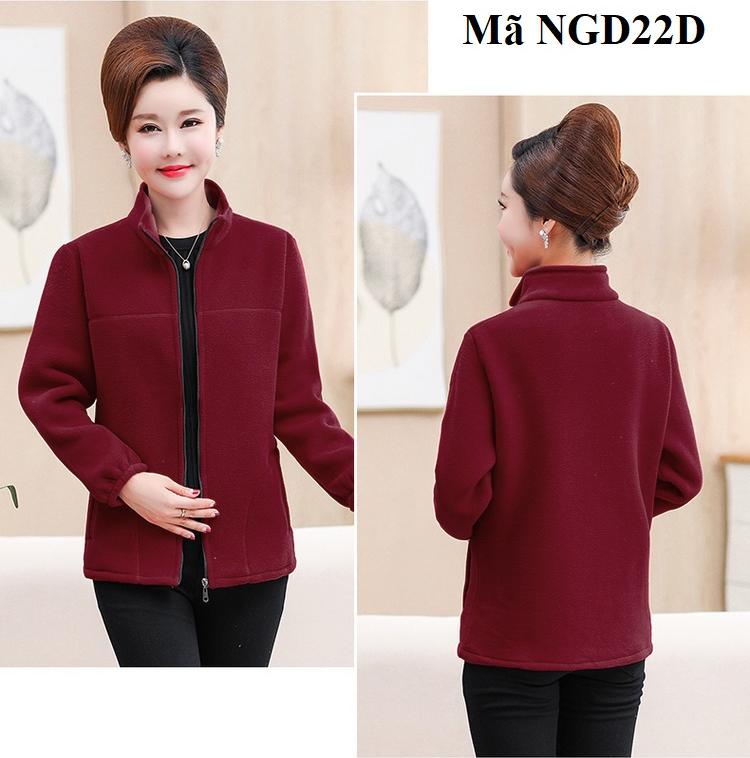 Áo Khoác Nỉ lót Lông Cho Người Trung Niên, người lớn tuổi NGD22D NGD22T NGD22X