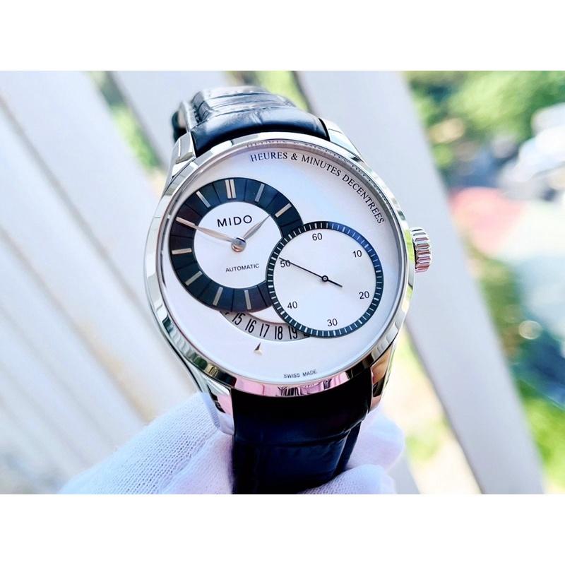 Đồng Hồ Nam MiDo Dây Da Đen Case 40mm