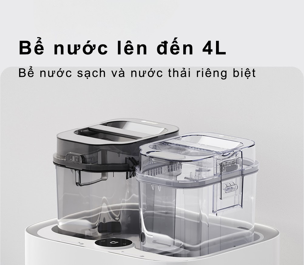 Robot Hút Bụi Lau Nhà Xiaomi Mijia 3C Kết Nối App Mihome Diện Tích Sử Dụng 120m2 Công Suất 45 W - Hàng Nhập Khẩu