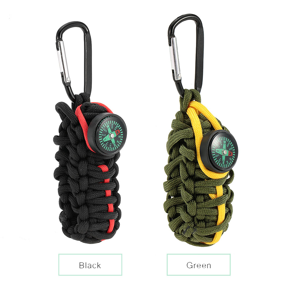 Vòng Paracord Có Gắn La Bàn Sinh Tồn Khẩn Cấp Cắm Trại Đi Bộ Đường Dài