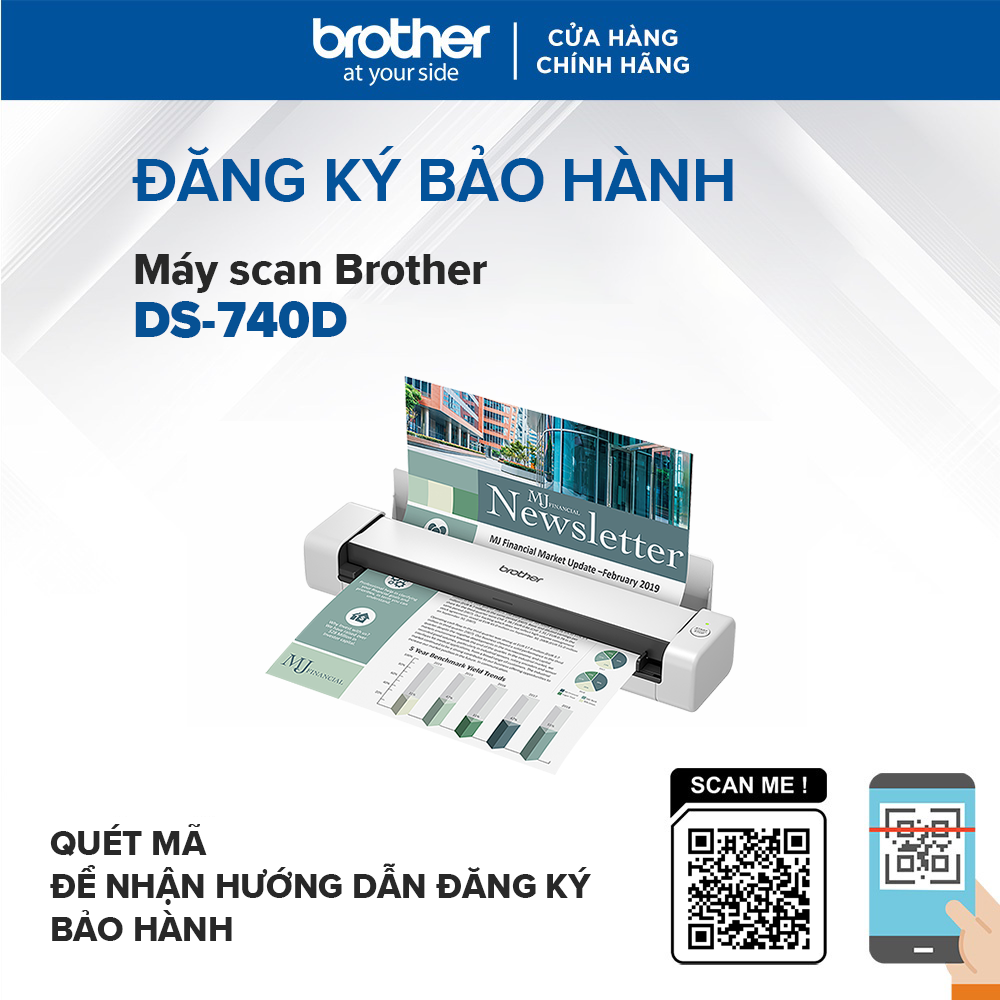 Máy scan Brother DS-740D - Hàng chính hãng