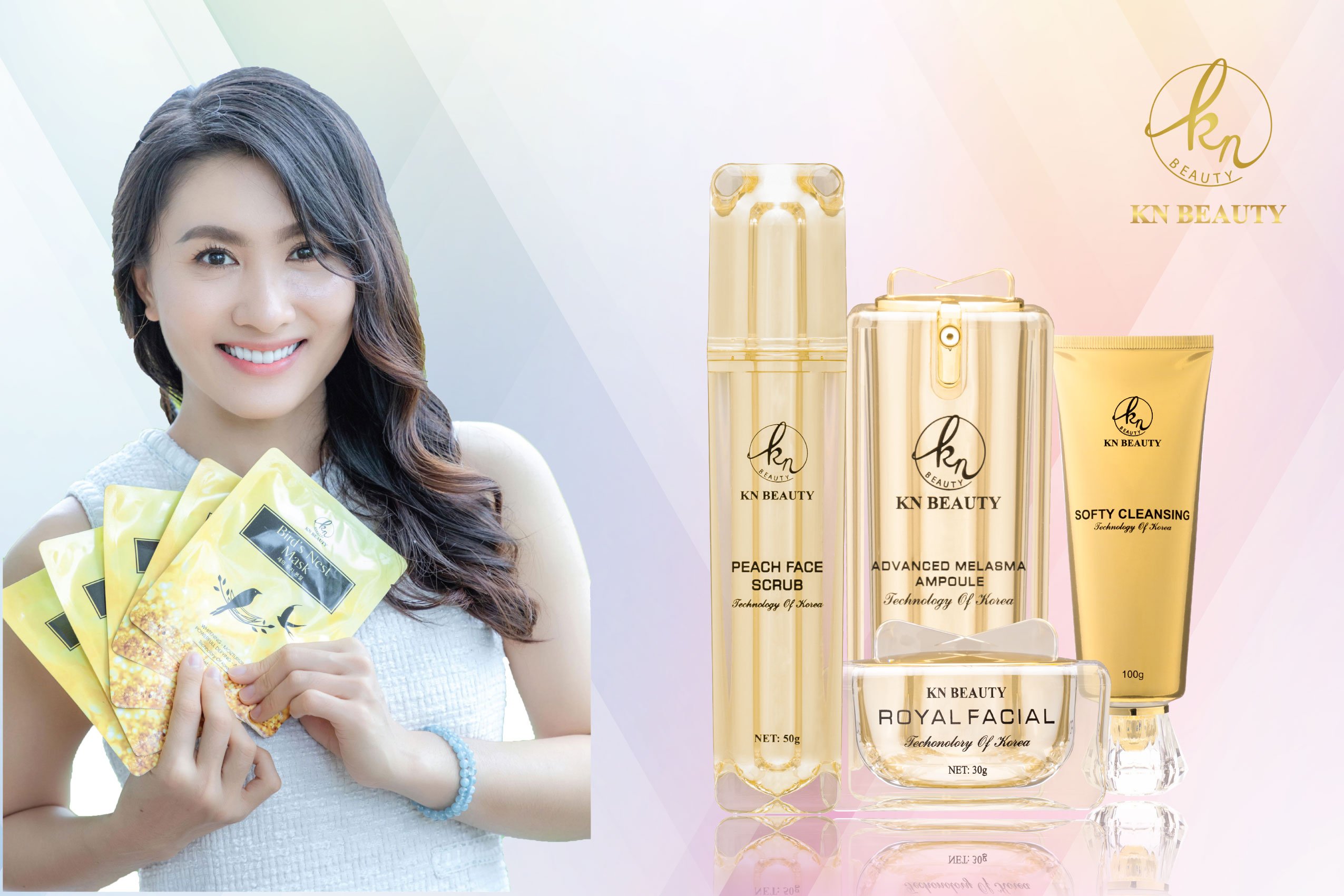 Sữa Rửa Mặt KN Beauty giữ ẩm cho da Softy Cleansing 100g