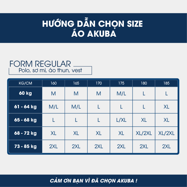 Áo sơ mi tay dài công sở nam cổ vest AKUBA chất liệu Cotton form regular, thấm hút mồ hôi, thoáng khí 01M5023