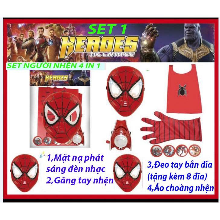 -Set 3 Món Siêu Nhân Người Nhện Cho Bé
