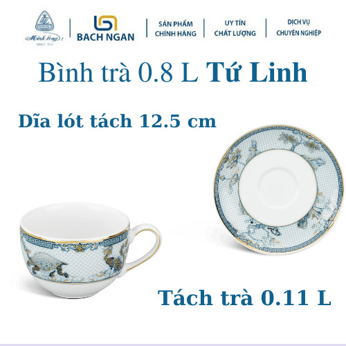 Bộ Trà Minh Long Camelliallia 0.8L Tứ Linh 01803807403