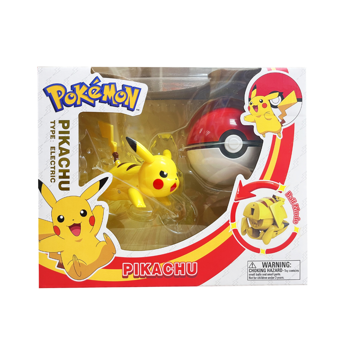 Đồ Chơi Bóng Pokemon Biến Hình: Pikachu Chiến Đấu POKEMON TOYS ZC8946E