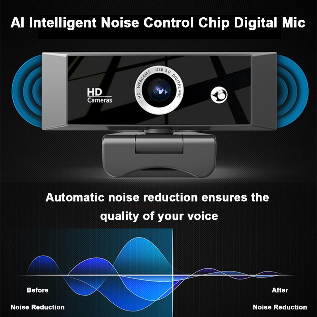 Full HD 1080P Webcam with Microphone MIC USB For PC Desktop Laptop Rotatable