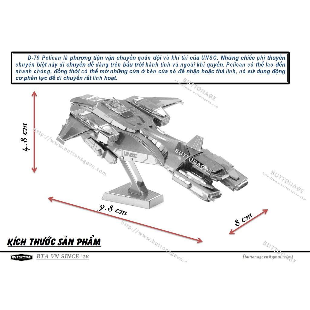 Mô Hình Lắp Ráp 3d Phi Thuyền Vận Tải D-79 Pelican