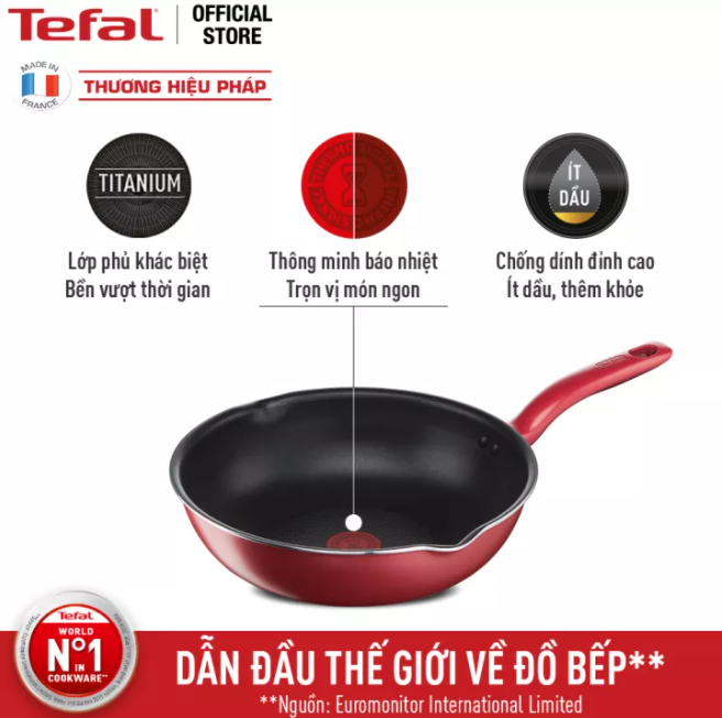 Chảo sâu lòng chống dính đáy từ Tefal So Chef