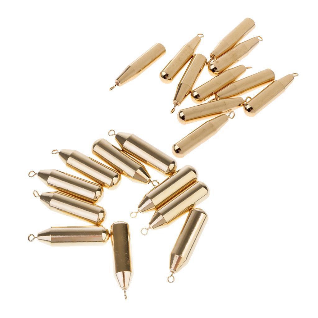 Copper Weight Sinkers /Fishing Weights Sinker Bulk Sinker Weights Kit Golden