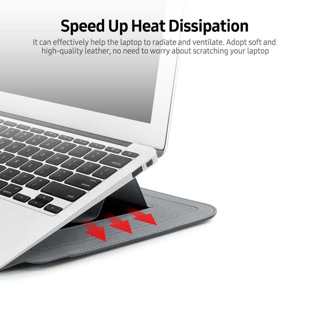 Túi đựng máy tính xách tay đa chức năng 3 trong 1 BUBM 14 inch Nhẹ, Chống mài mòn - Xám - 14 inch