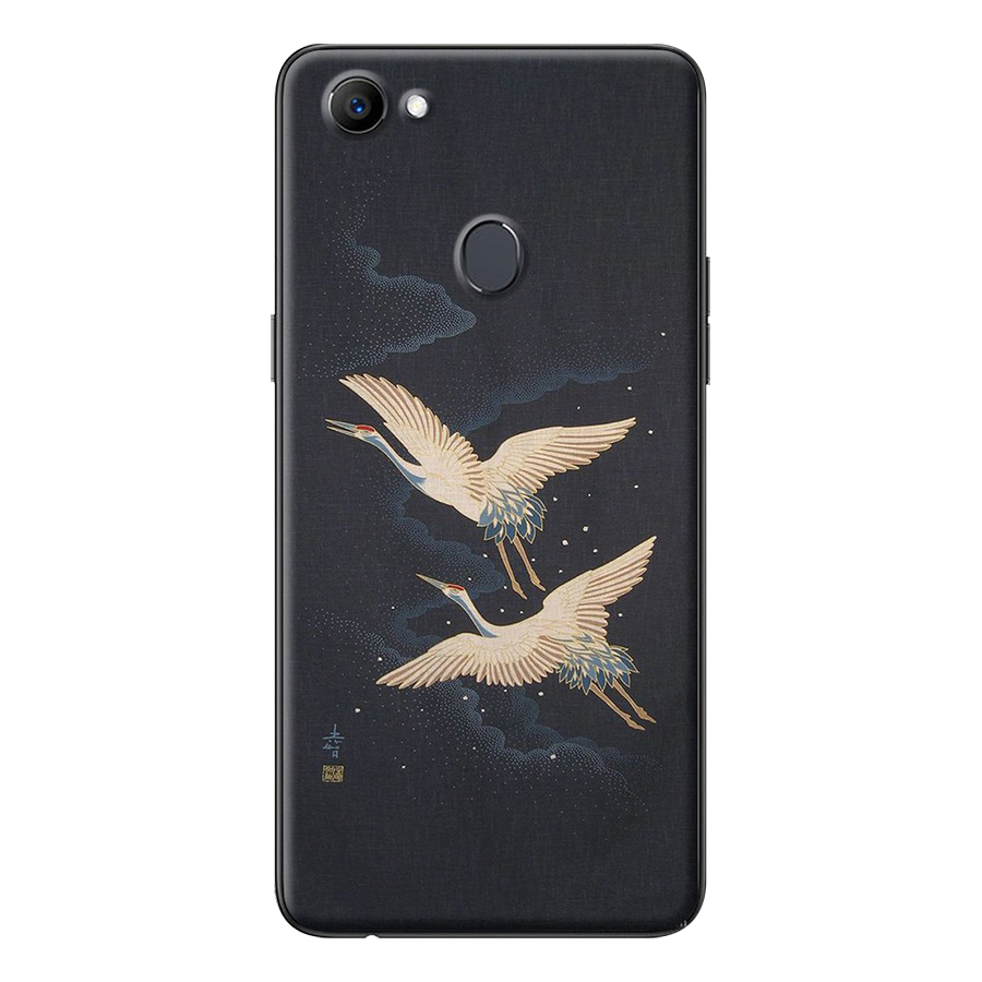 Ốp Lưng Dành Cho Oppo F7 - Mẫu Hạc Trắng Bay