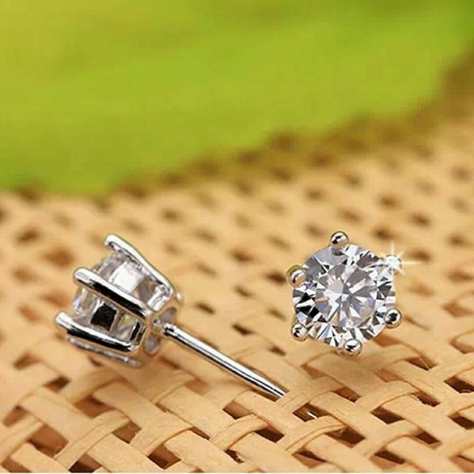 Bông tai inox đá pha lê cao cấp BT01 ĐV 2 chiếc