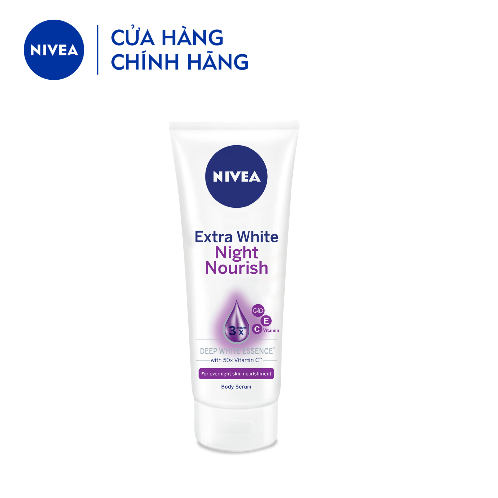 Serum Dưỡng Thể NIVEA Sáng Da Ban Đêm (180 ml) - 88367 (Bao bì thay đổi theo từng đợt nhập hàng)