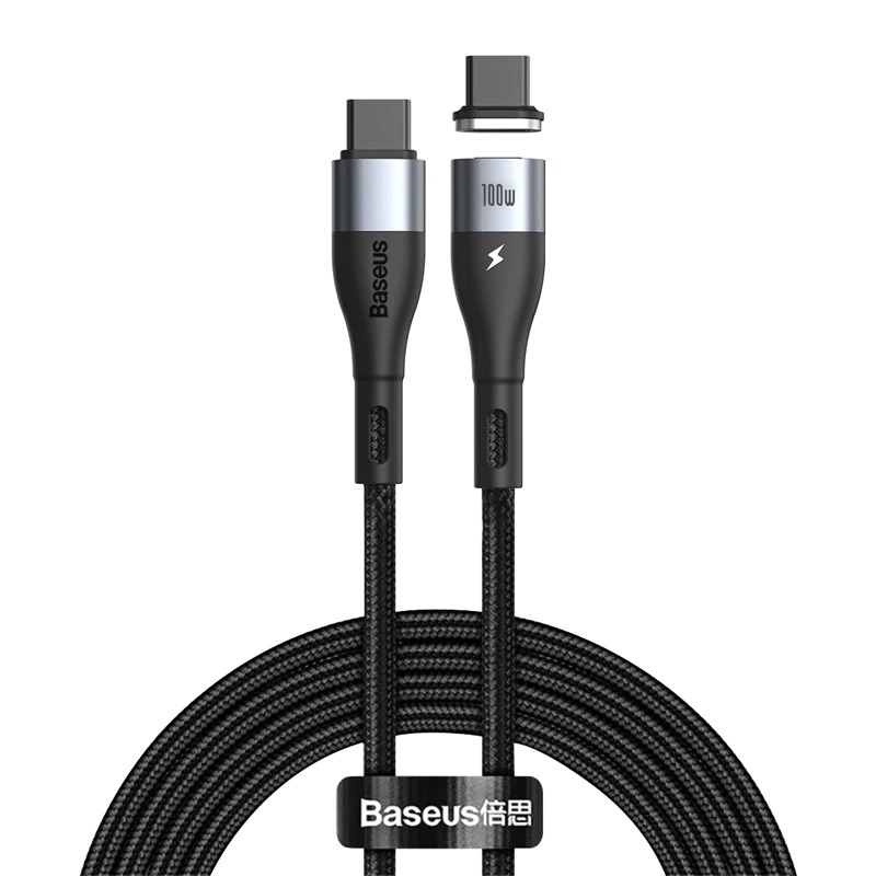 Cáp sạc từ C to C Baseus Zinc Magnetic Safe Fast Charging Data Cable ( Type-C to Type-C 100w ) - Hàng Chính Hãng