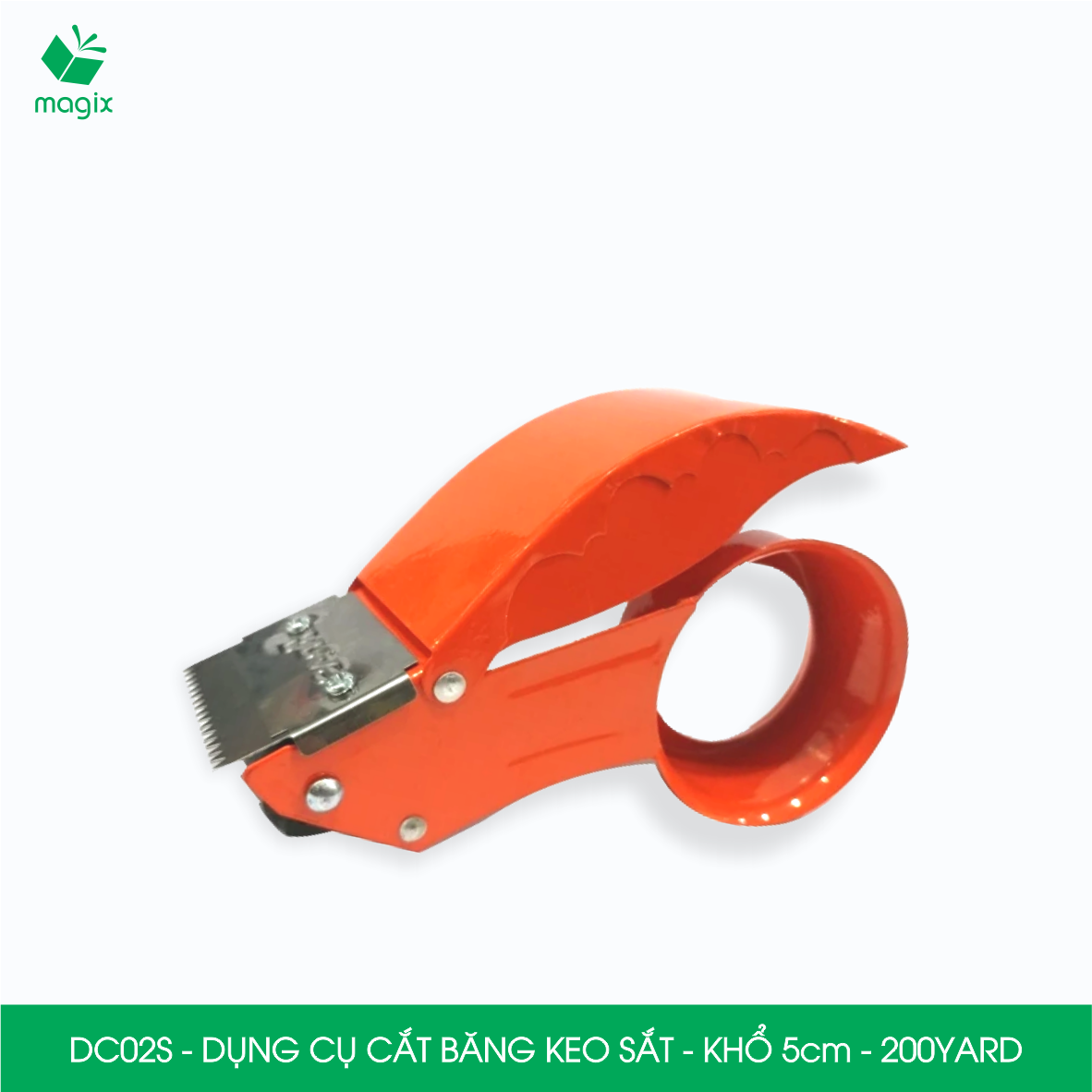 DC02S - Đồ cắt băng keo sắt khổ 5cm loại 200yard - Dụng cụ cắt băng keo, dao cắt băng dính