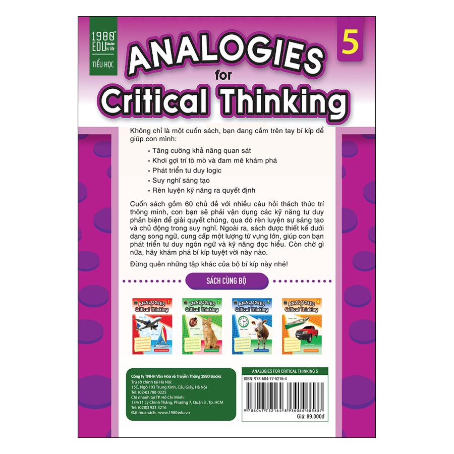 Analogies for Critical Thinking (Tập 5)