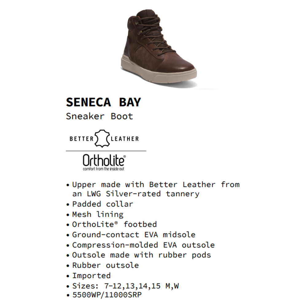 [NEW] Original Timberland Giày Nam Seneca Bay Sneaker Boot TB0A415NEG