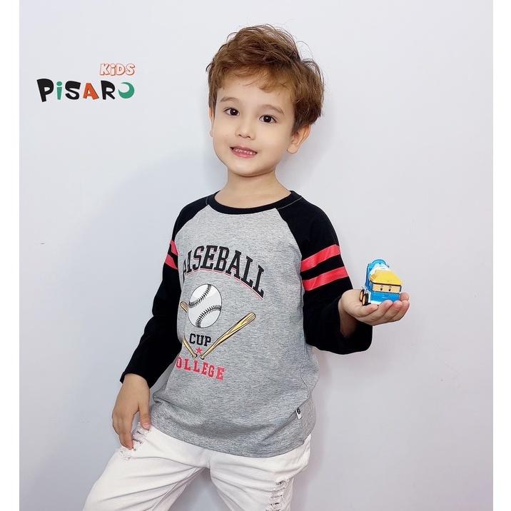 Áo thun bé trai và bé gái PISAROKIDS chất vải Cotton cao cấp co giãn mềm mại
