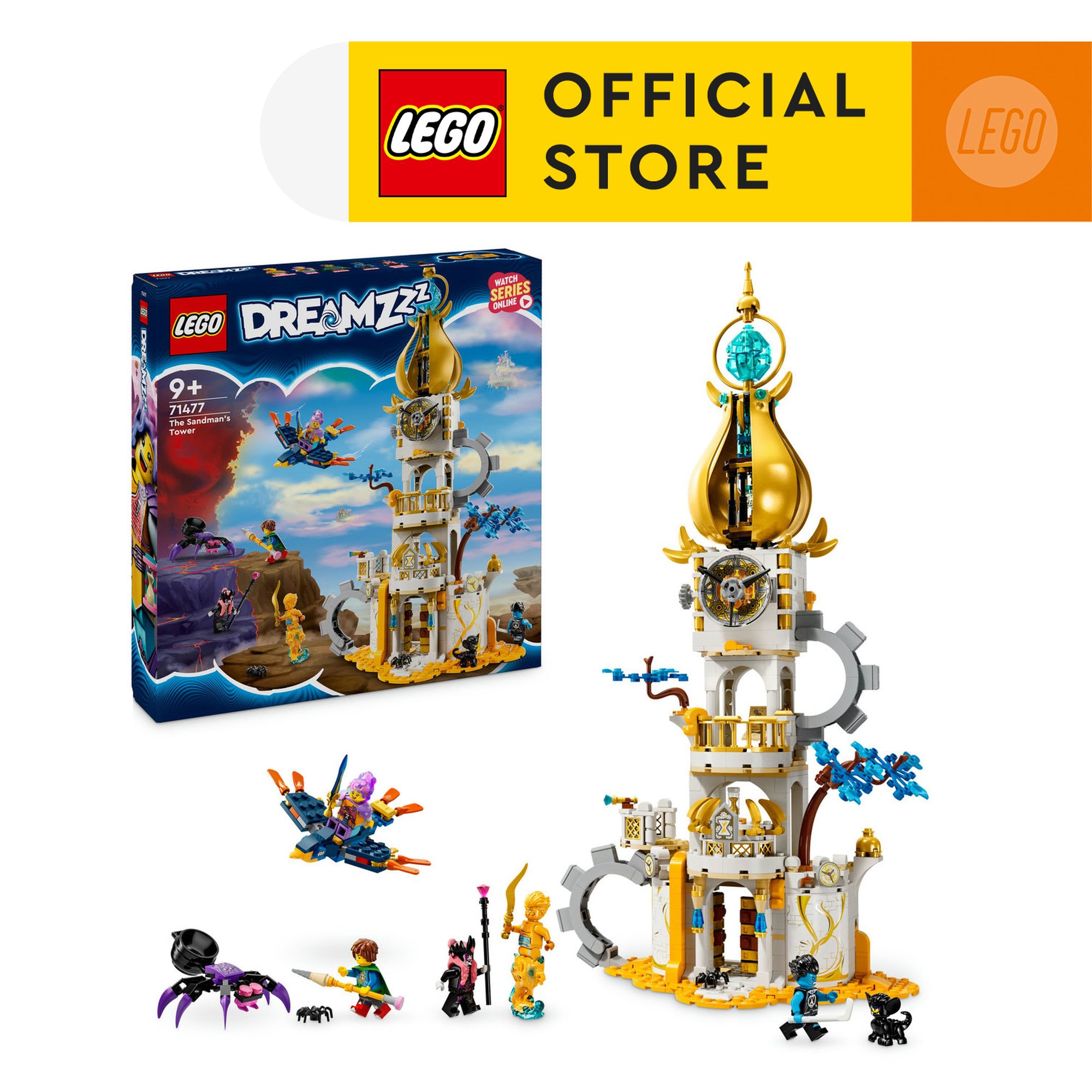 LEGO DREAMZZZ 71477 Đồ chơi lắp ráp Tòa tháp của Sandman (723 chi tiết)