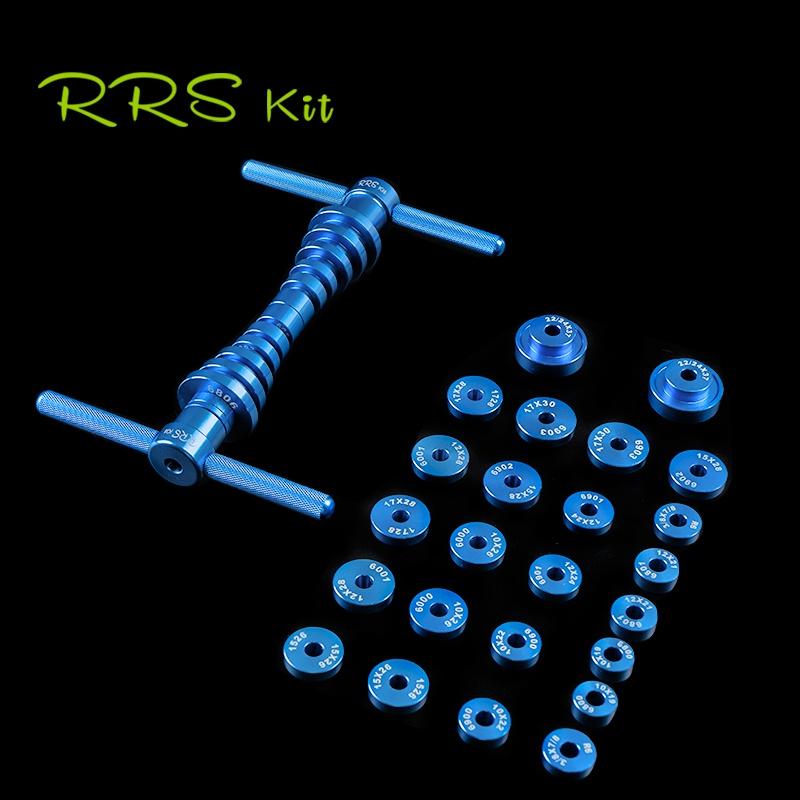 RRSKIT Vòng bi lắp đặt cho xe đạp Công cụ tháo lắp Vòng bi xe đạp BB Bộ công cụ lắp đặt trục quay Bộ công cụ cài đặt mềm Khung đuôi mềm Công cụ vòng bi quay đầu