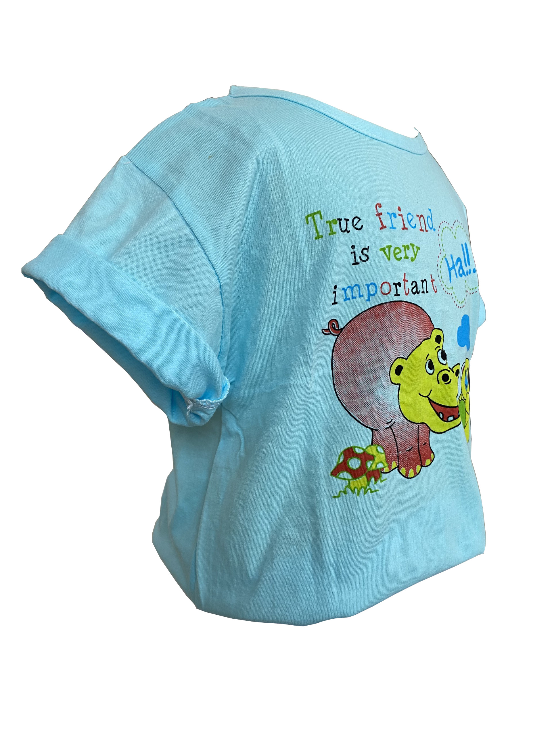 Áo trẻ em sơ sinh tay ngắn - họa tiết hoạt hình nhiều màu, thun 100% Cotton mềm mịn, thoáng mát - Shop TiVung chuyên quần áo trẻ em